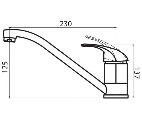 Kuchyňská baterie HELIKA ECO 2561 – pohled 4