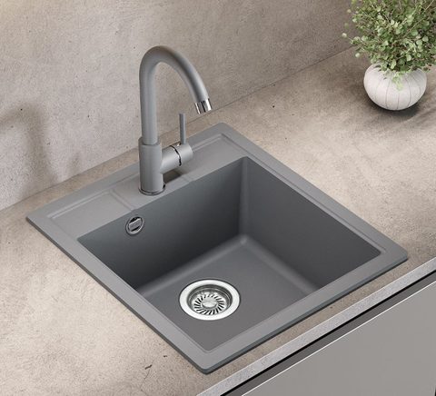 Kuchyňská baterie HELIKA SABIA 5523 – barva Alumetalíza (šedá)