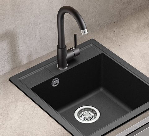 Kuchyňská baterie HELIKA SABIA 5523 – barva Černá metalíza