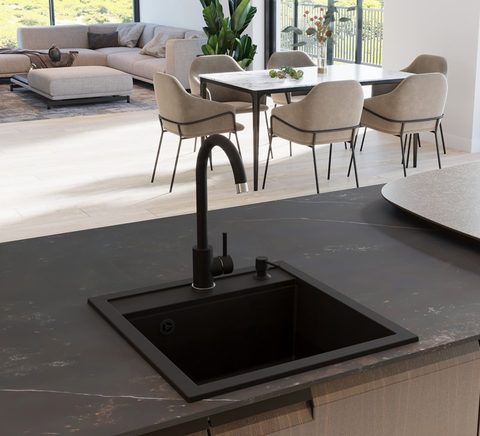 Kuchyňská baterie HELIKA SABIA 5523 – barva Černá metalíza