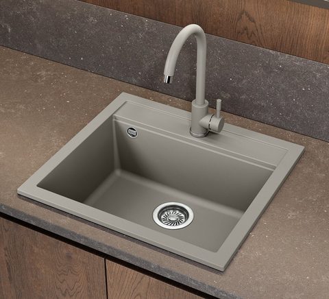Kuchyňská baterie HELIKA SABIA ECO 5523E2 – barva Argent (stříbrošedá)