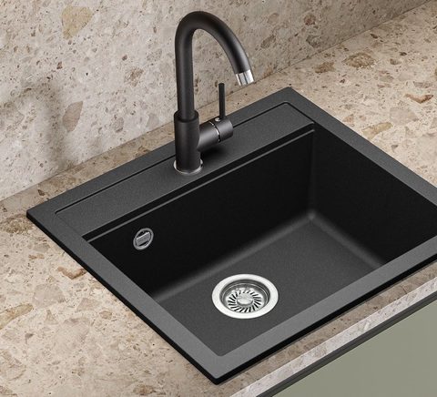 Kuchyňská baterie HELIKA SABIA ECO 5523E2 – barva Černá metalíza