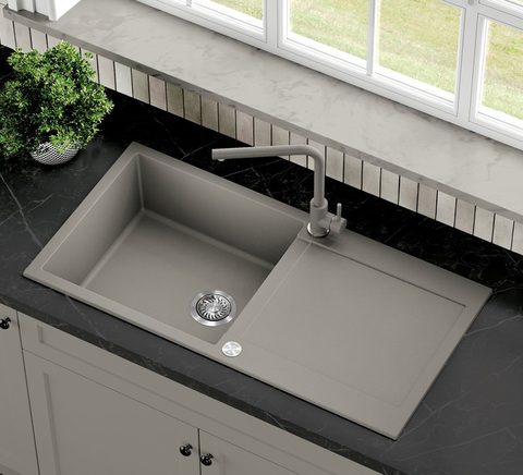 Kuchyňská baterie HELIKA FORTE 5553E2 – barva Argent (stříbrošedá)