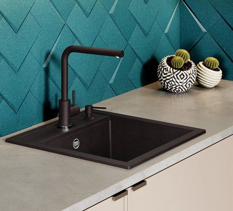 Kuchyňská baterie HELIKA FORTE 5553E2 – barva Černá metalíza