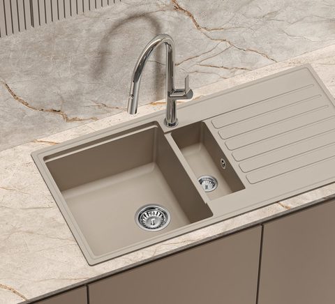 Kuchyňská baterie se stahovací sprškou HELIKA GRATA 7723 – barva Nerez
