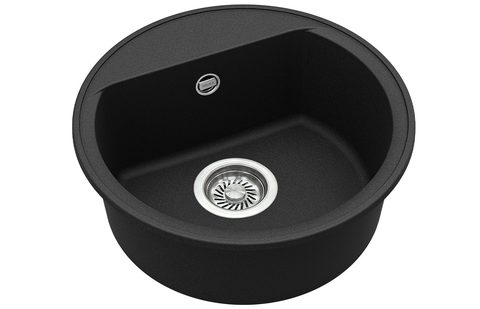Granitový dřez HELIKA ECO-1 – barva Černá metalíza