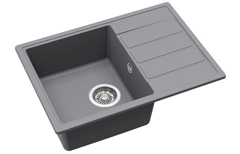 Granitový dřez HELIKA ECO-2 – barva Alumetalíza (šedá)