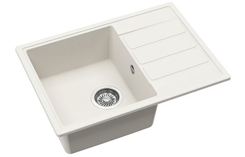Granitový dřez HELIKA ECO-2 – barva Alba (bílá)