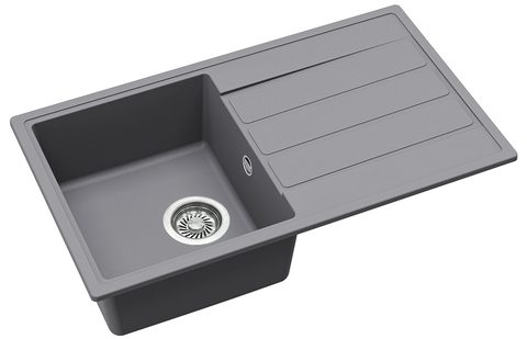 Granitový dřez HELIKA ECO-3 – barva Alumetalíza (šedá)