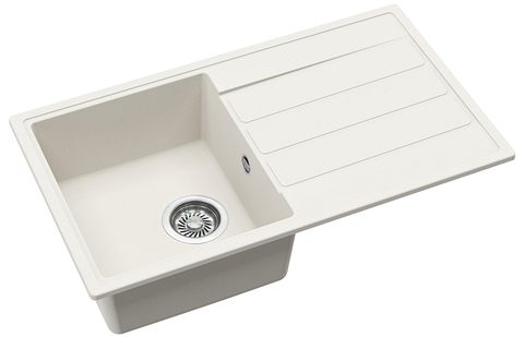 Granitový dřez HELIKA ECO-3 – barva Alba (bílá)