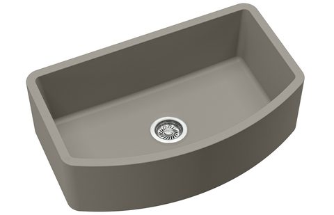 Granitový dřez HELIKA GQV100 – barva Argent (stříbrošedá)