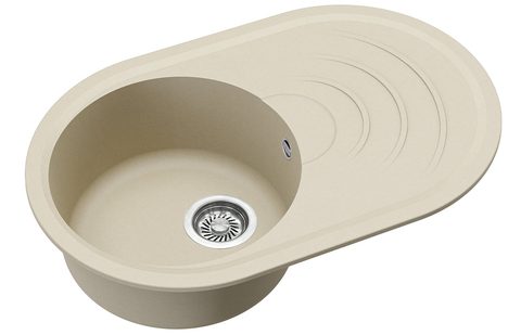 Granitový dřez HELIKA MP100 – barva Silica (světle šedá)