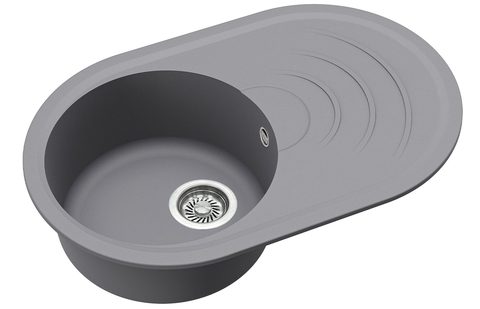 Granitový dřez HELIKA MP100 – barva Alumetalíza (šedá)