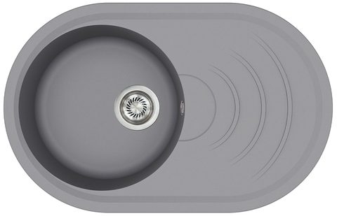 Granitový dřez HELIKA MP100 – barva Alumetalíza (šedá)