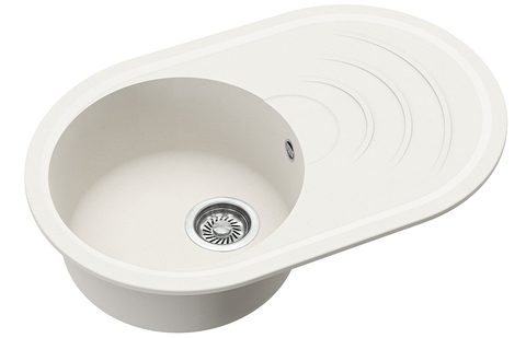 Granitový dřez HELIKA MP100 – barva Alba (bílá)
