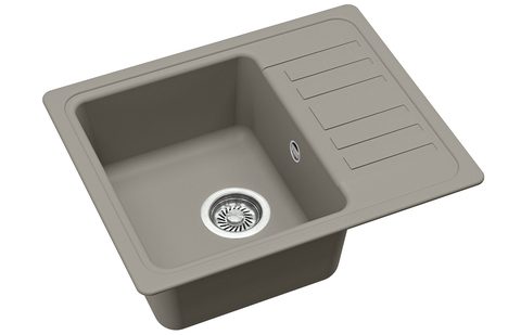 Granitový dřez HELIKA SQ102 – NOTUS – barva Argent (stříbrošedá)