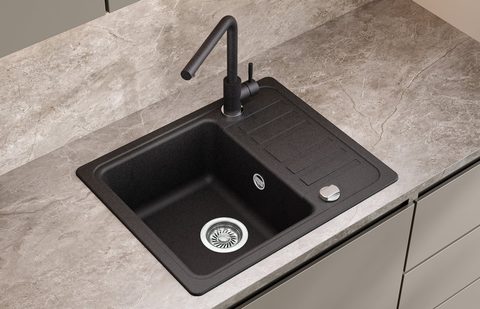 Granitový dřez HELIKA SQ102 – NOTUS – v kuchyni