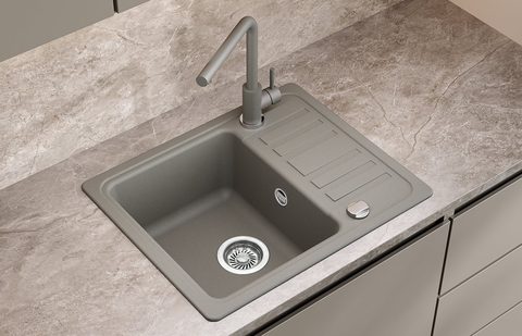 Granitový dřez HELIKA SQ102 – NOTUS – v kuchyni