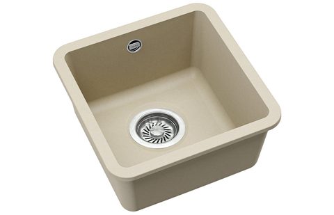 Granitový dřez HELIKA SQA100 – ARCA – barva Silica (světle šedá)