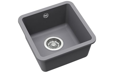 Granitový dřez HELIKA SQA100 – ARCA – barva Alumetalíza (šedá)