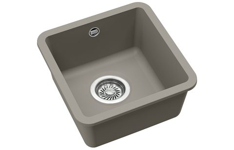 Granitový dřez HELIKA SQA100 – ARCA – barva Argent (stříbrošedá)