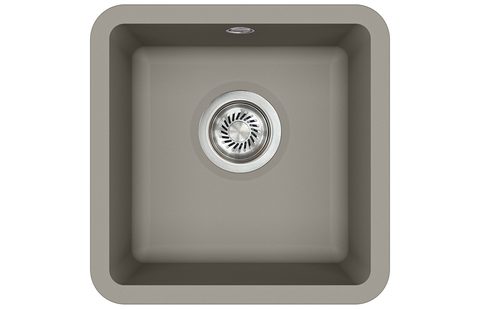 Granitový dřez HELIKA SQA100 – ARCA – barva Argent (stříbrošedá)