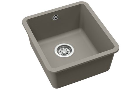 Granitový dřez HELIKA SQA101 – ARCA – barva Argent (stříbrošedá)