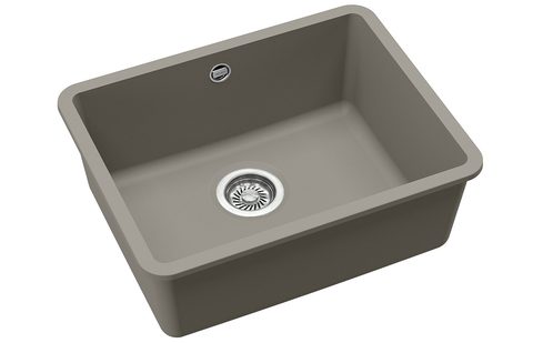 Granitový dřez HELIKA SQA102 – ARCA – barva Argent (stříbrošedá)