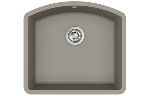 Granitový dřez HELIKA SQA103 – ARCA – barva Argent (stříbrošedá)