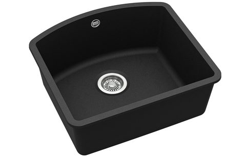 Granitový dřez HELIKA SQA103 – ARCA – barva Černá metalíza
