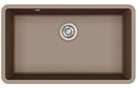 Granitový dřez HELIKA SQA104 – ARCA – barva Mocha (teplá hnědá)