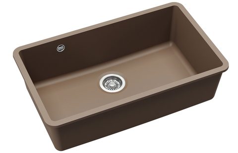 Granitový dřez HELIKA SQA104 – ARCA – barva Mocha (teplá hnědá)