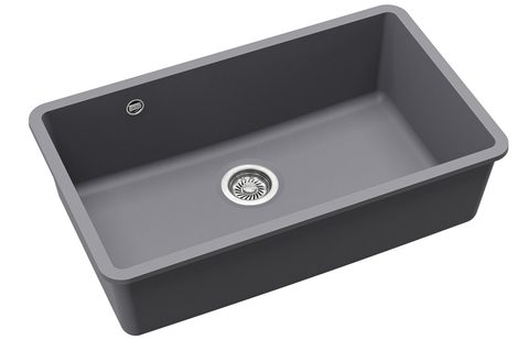 Granitový dřez HELIKA SQA104 – ARCA – barva Alumetalíza (šedá)