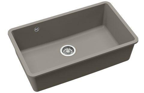 Granitový dřez HELIKA SQA104 – ARCA – barva Argent (stříbrošedá)