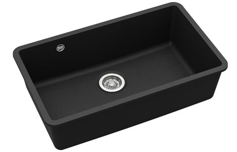 Granitový dřez HELIKA SQA104 – ARCA – barva Černá metalíza