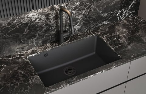 Granitový dřez HELIKA SQA104 – ARCA – v kuchyni