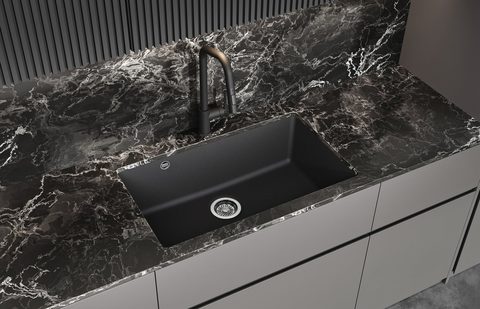 Granitový dřez HELIKA SQA104 – ARCA – v kuchyni