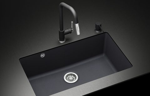 Granitový dřez HELIKA SQA104 – ARCA – v kuchyni