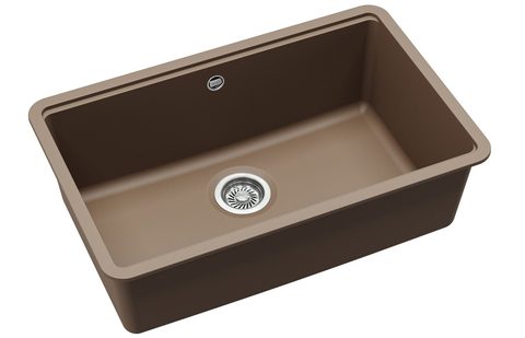 Granitový dřez HELIKA SQA105 – ARCA – barva Mocha (teplá hnědá)
