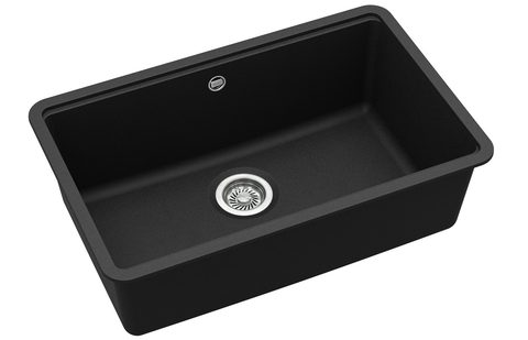 Granitový dřez HELIKA SQA105 – ARCA – barva Černá metalíza