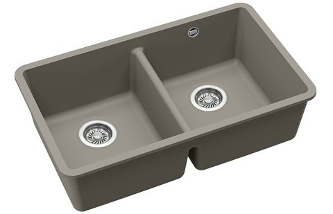 Granitový dřez HELIKA SQA200 – ARCA – barva Argent (stříbrošedá)