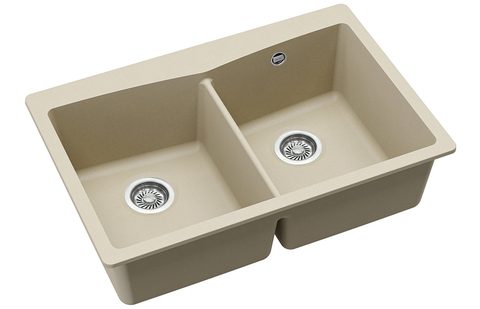 Granitový dřez HELIKA SQA210 – ARCA – barva Silica (světle šedá)