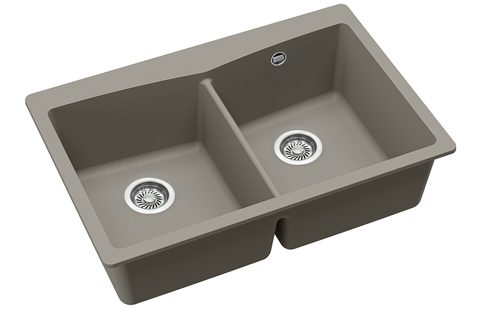 Granitový dřez HELIKA SQA210 – ARCA – barva Argent (stříbrošedá)