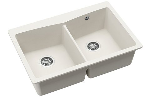 Granitový dřez HELIKA SQA210 – ARCA – barva Alba (bílá)