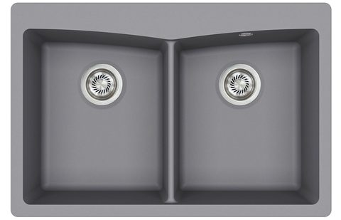 Granitový dřez HELIKA SQA210 – ARCA – barva Alumetalíza (šedá)
