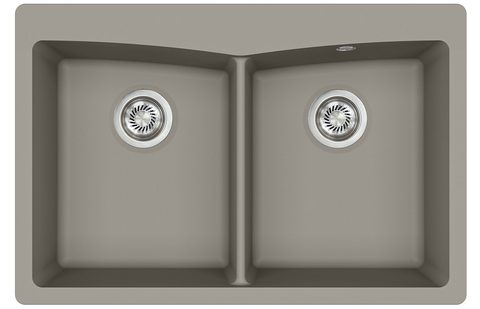 Granitový dřez HELIKA SQA210 – ARCA – barva Argent (stříbrošedá)