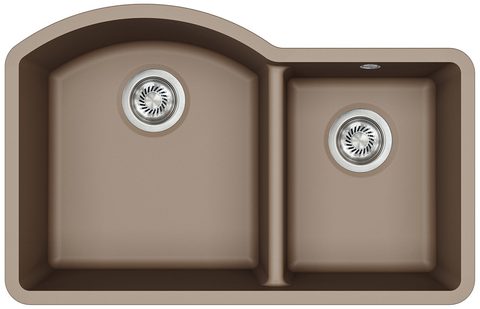 Granitový dřez HELIKA SQA220 – ARCA – barva Mocha (teplá hnědá)