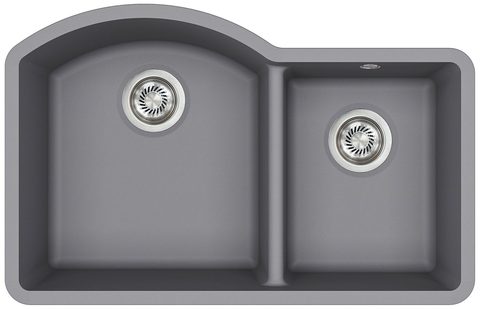 Granitový dřez HELIKA SQA220 – ARCA – barva Alumetalíza (šedá)