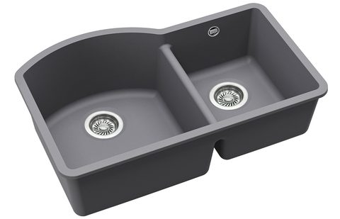 Granitový dřez HELIKA SQA220 – ARCA – barva Alumetalíza (šedá)