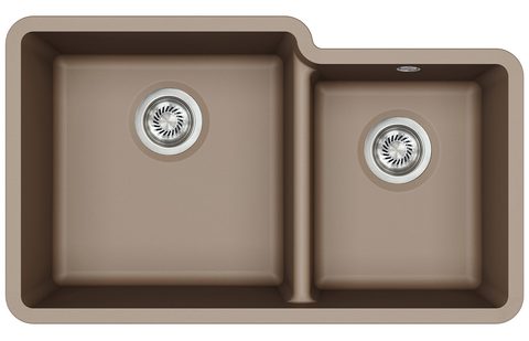 Granitový dřez HELIKA SQA230L/R – ARCA – barva Mocha (teplá hnědá)
